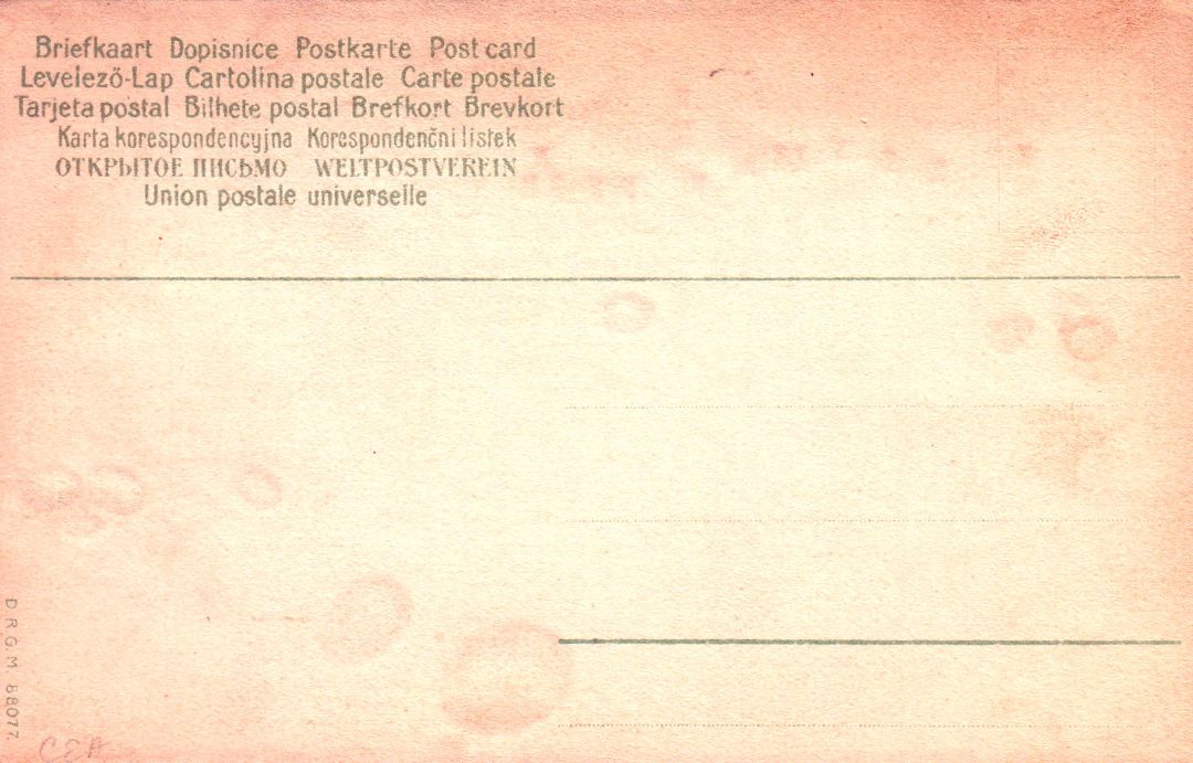 Frohliche Ostern HTL Hold to the Light postcard
