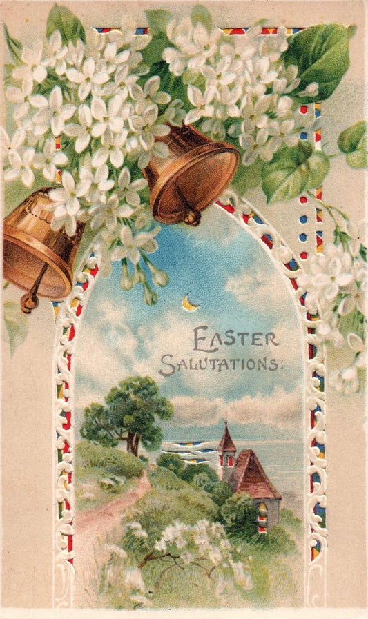 Easter Salutations HTL Hold to the Light postcard