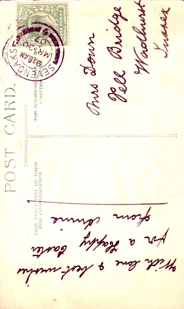 Wishing You A Happy Easter HTL Hold to the Light postcard