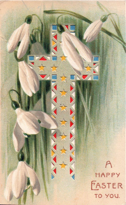 A Happy Easter To You HTL Hold to the Light postcard