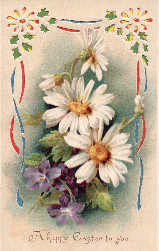 A Happy Easter To You HTL Hold to the Light postcard