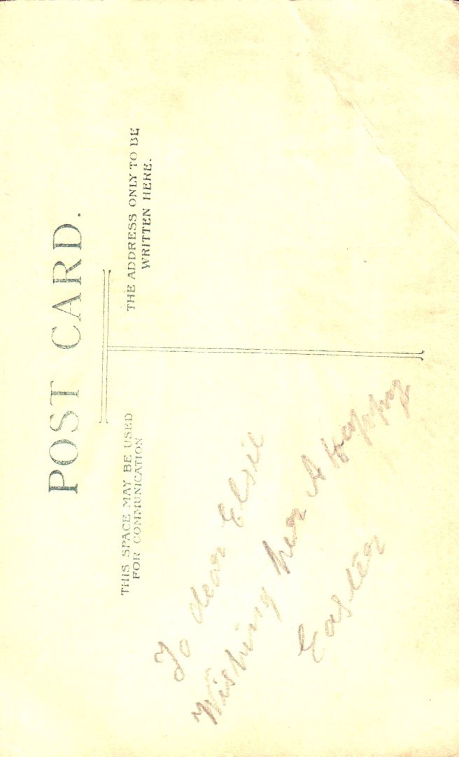 A Happy Easter HTL Hold to the Light postcard