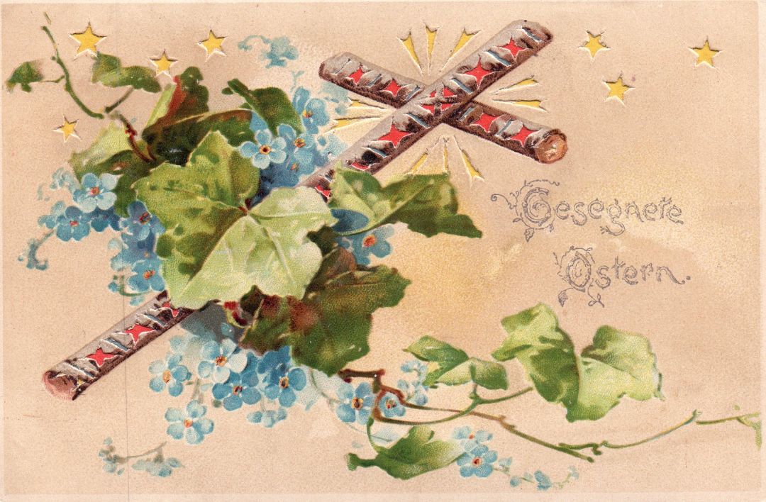 GeseGnete Ostern  HTL Hold to the Light postcard
