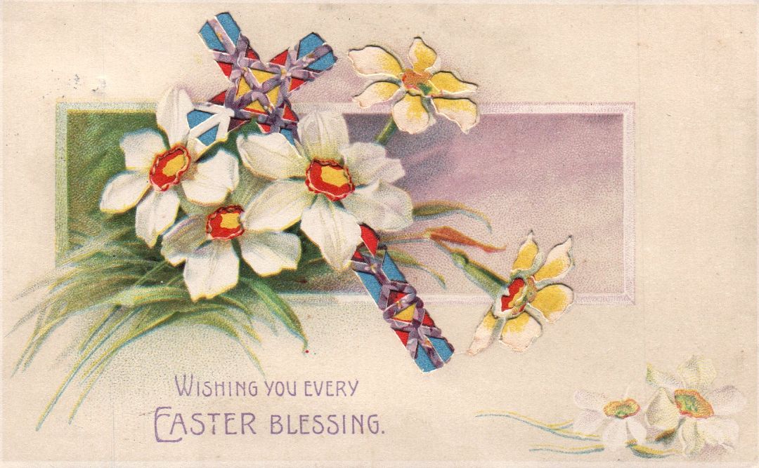 Wishing You Every Easter Blessing HTL Hold to the Light postcard