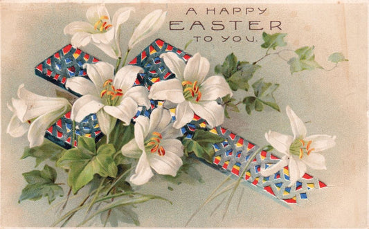 A Happy Easter To You HTL Hold to the Light postcard