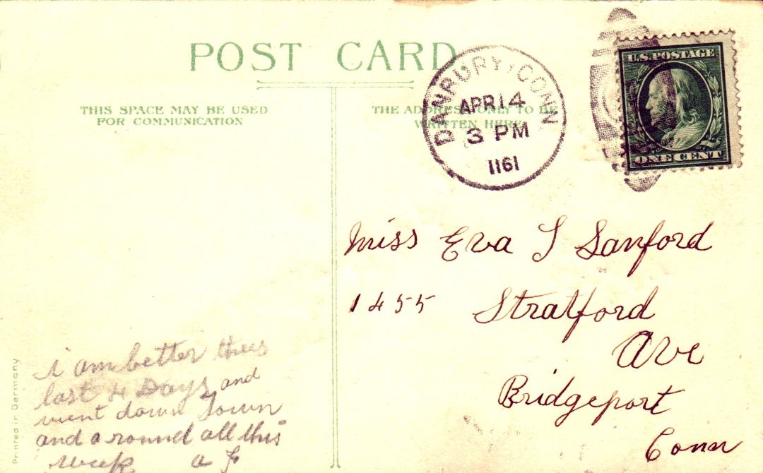 A Happy Easter To You HTL Hold to the Light postcard