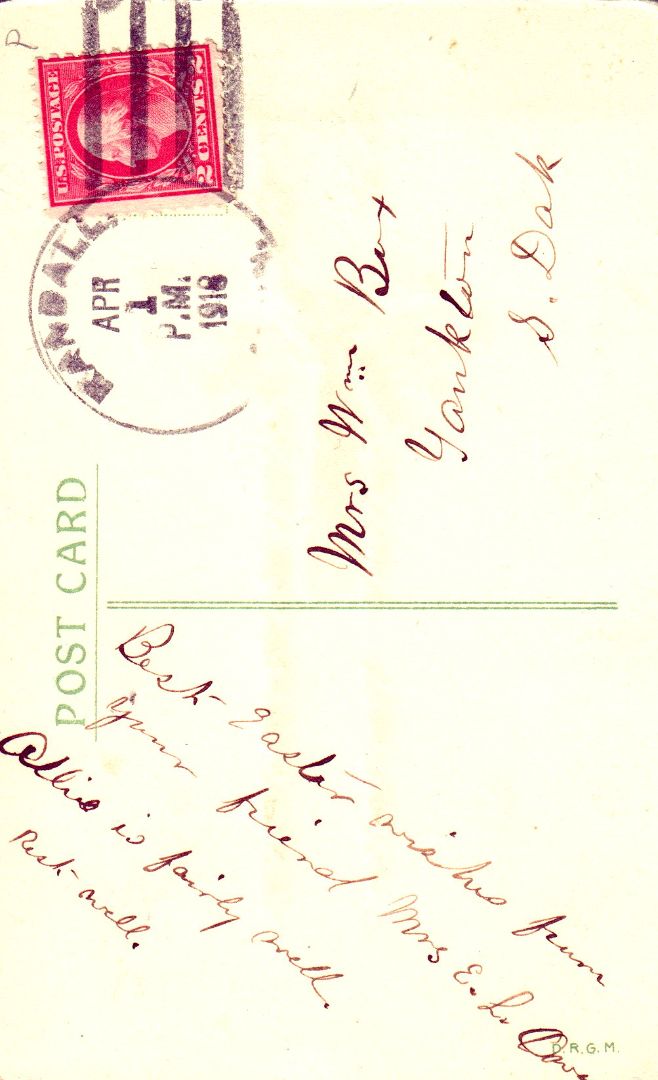 A Happy Easter To You HTL Hold to the Light postcard
