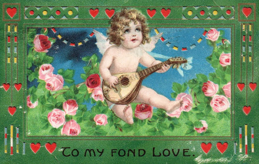 To My Love ( one Angel) HTL Hold to the Light postcard