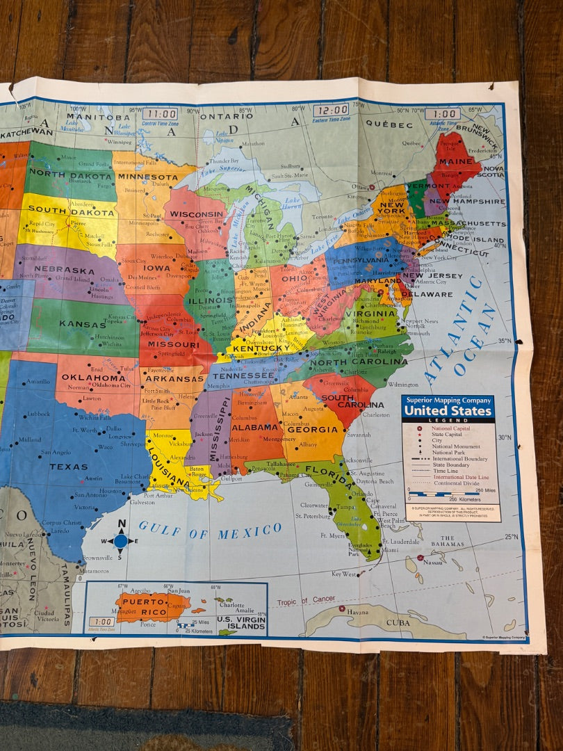 Superior U.S. Map