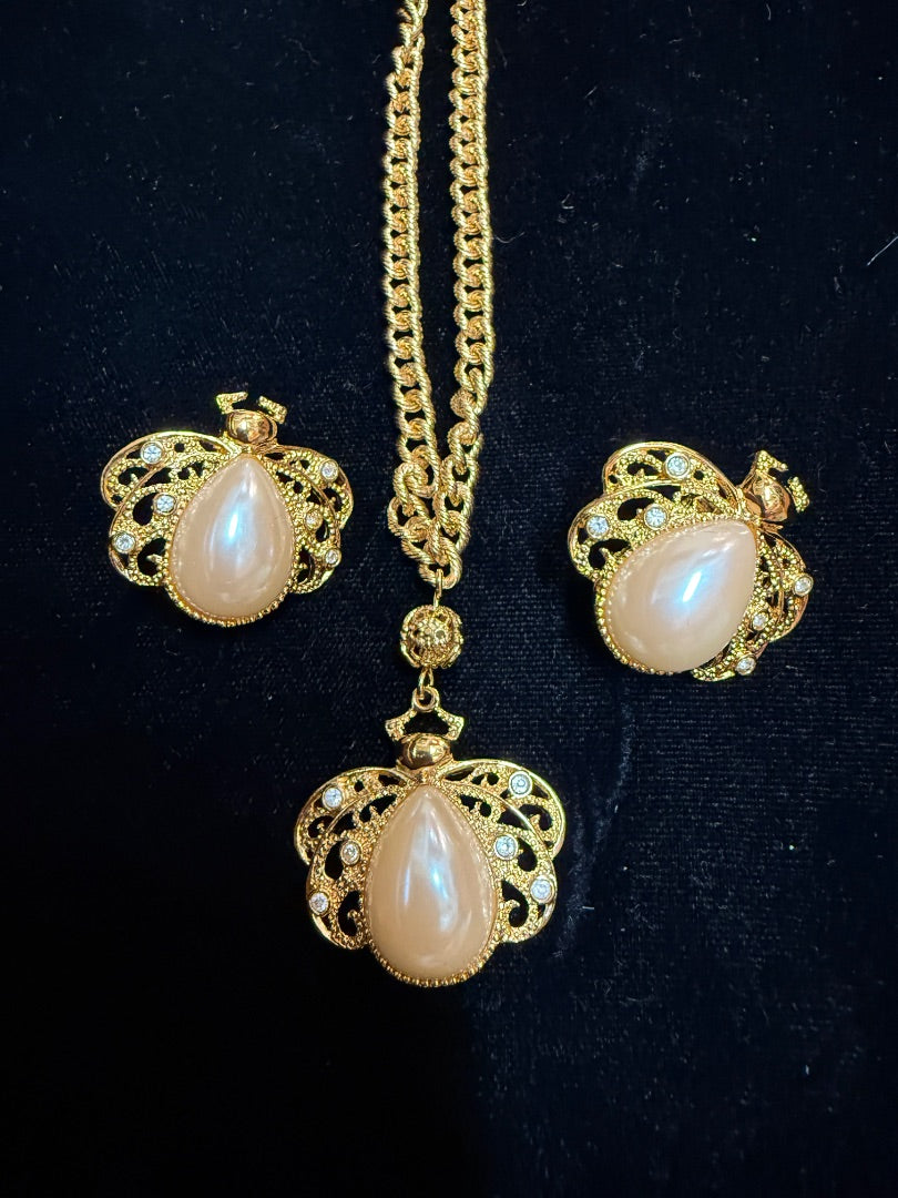 Rhinestone Bee Set