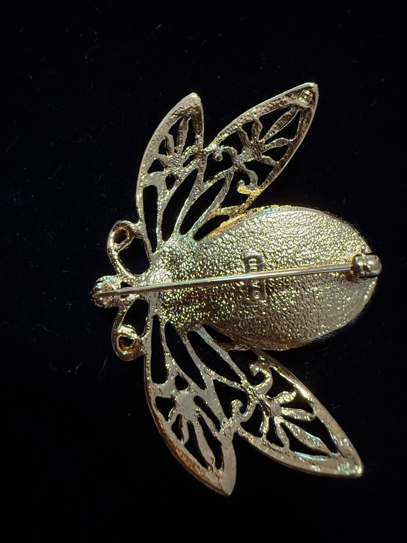 vintage Avon Bee Pearl brooch