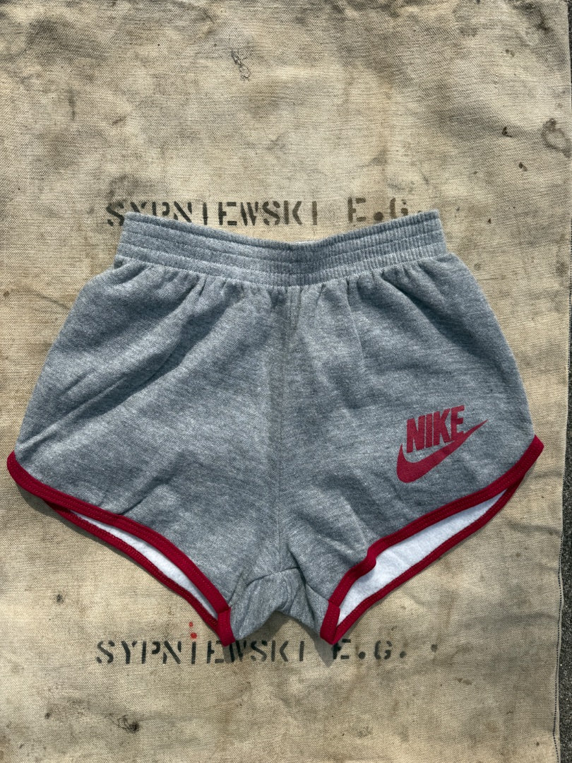 Vintage 70s red and grey Nike shorts
