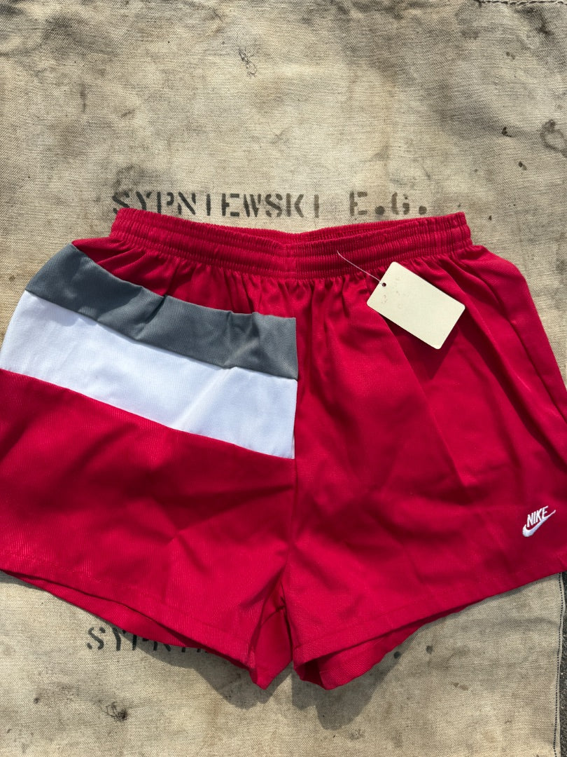 Vintage 80s red Nike tennis shorts