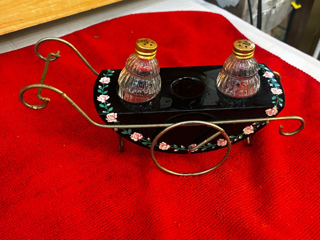 Tea cart and shakers