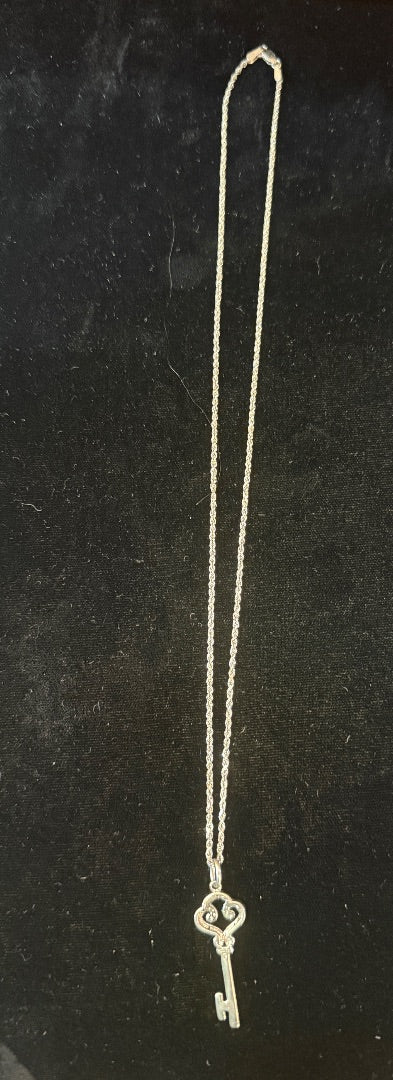 Sterling Key Necklace