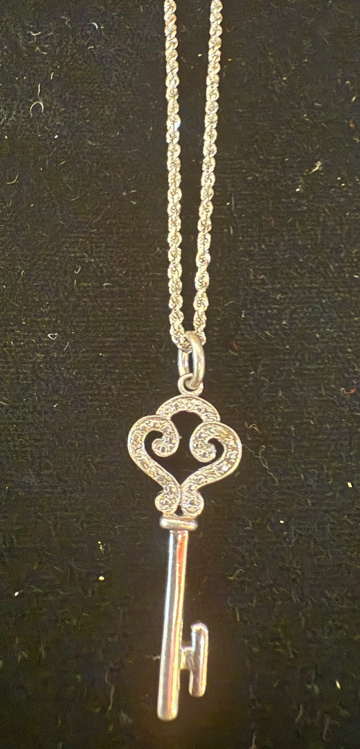 Sterling Key Necklace
