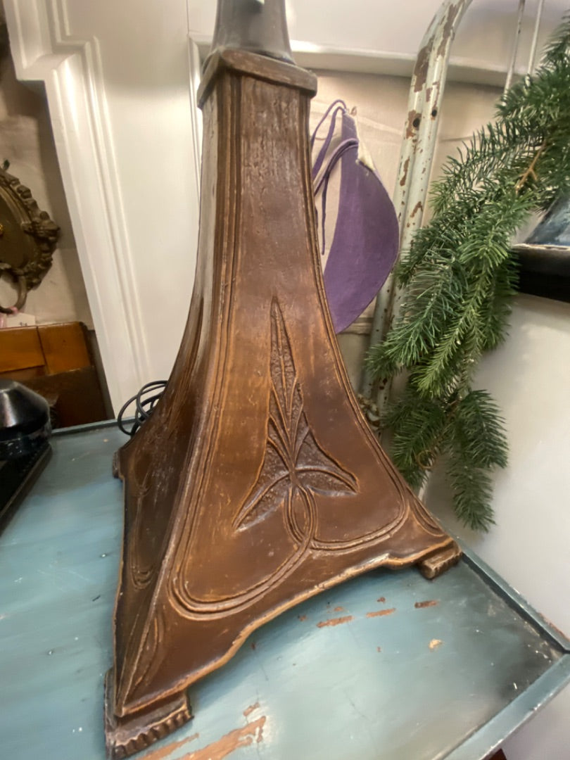 Lamp - Wide Brass Base 1930's