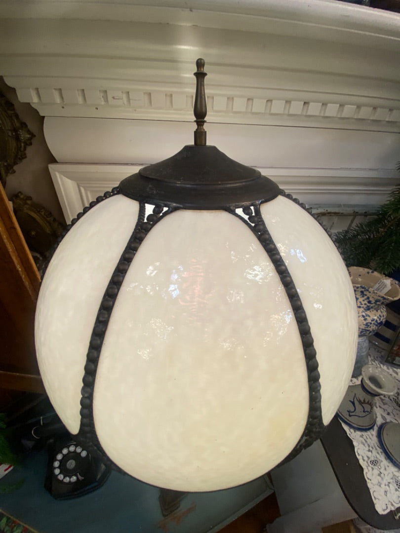 Lamp - Wide Brass Base 1930's