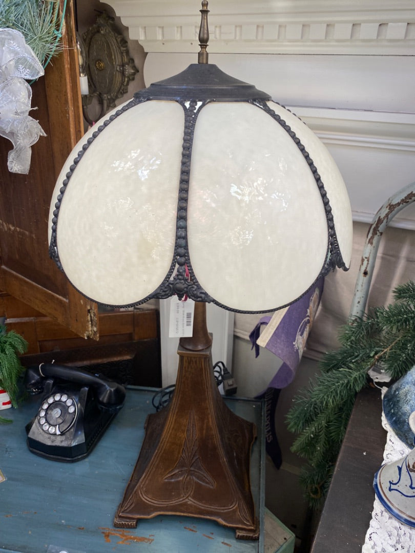 Lamp - Wide Brass Base 1930's