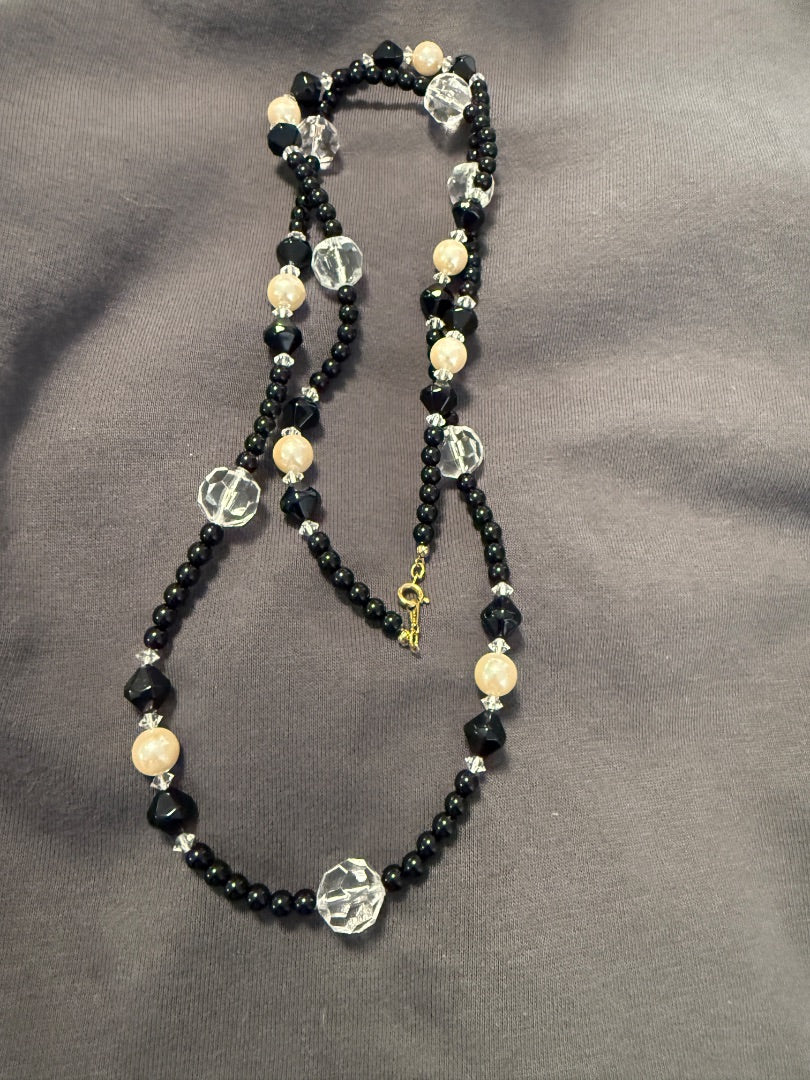 Black Beaded Avon