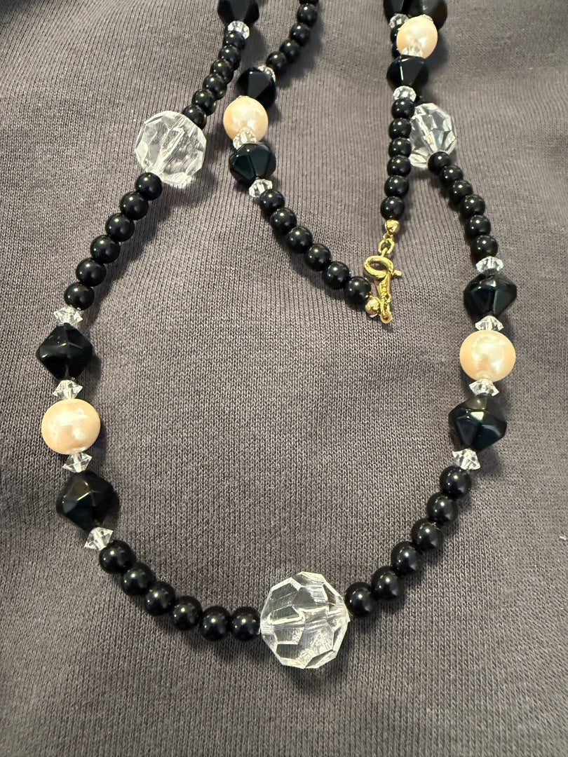 Black Beaded Avon