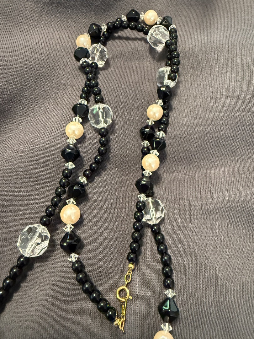 Black Beaded Avon