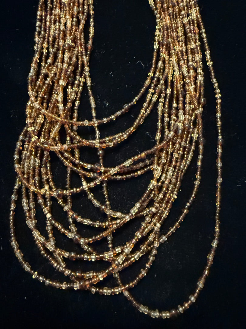 1950's Multi Strand Glass Beaded Necklace