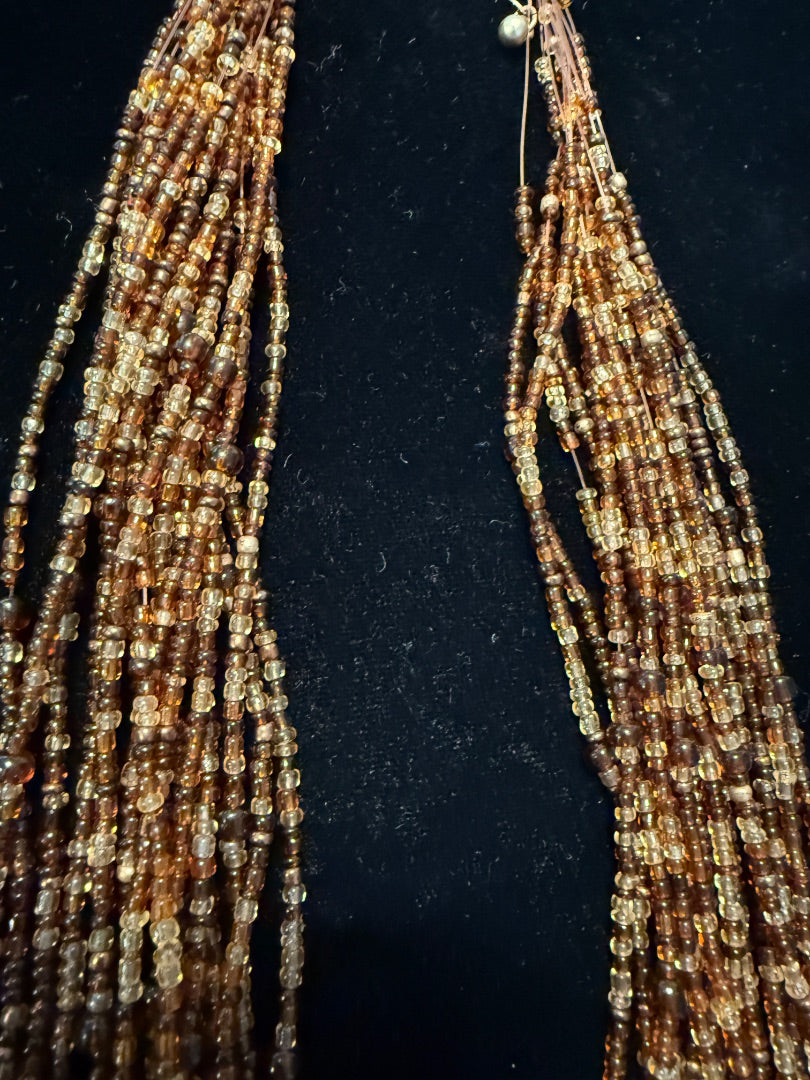 1950's Multi Strand Glass Beaded Necklace