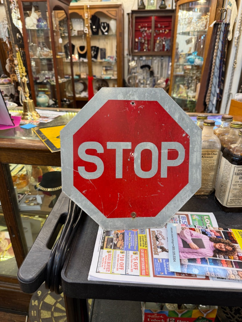 Vintage small stop sign