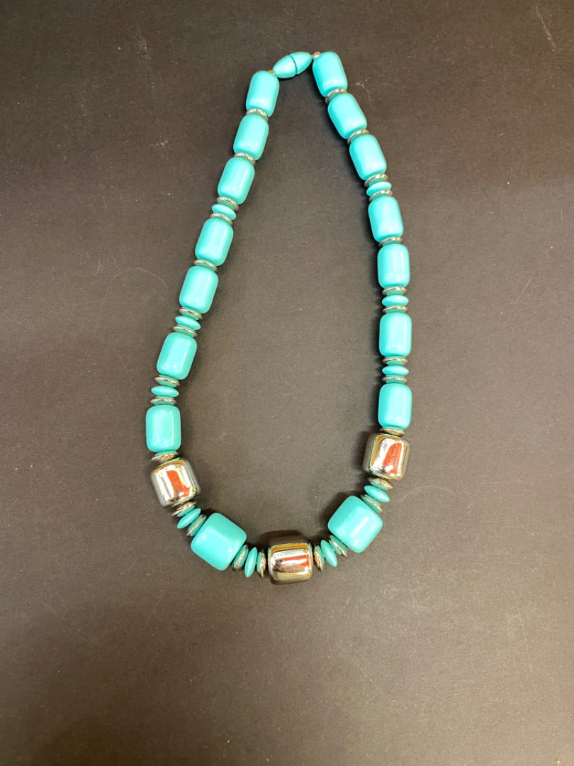 Faux Turquoise Necklace
