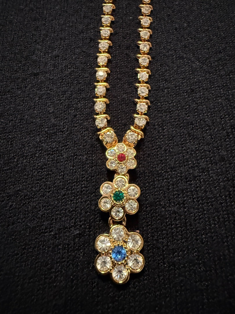 Vtg Avon Rhinestone flowers