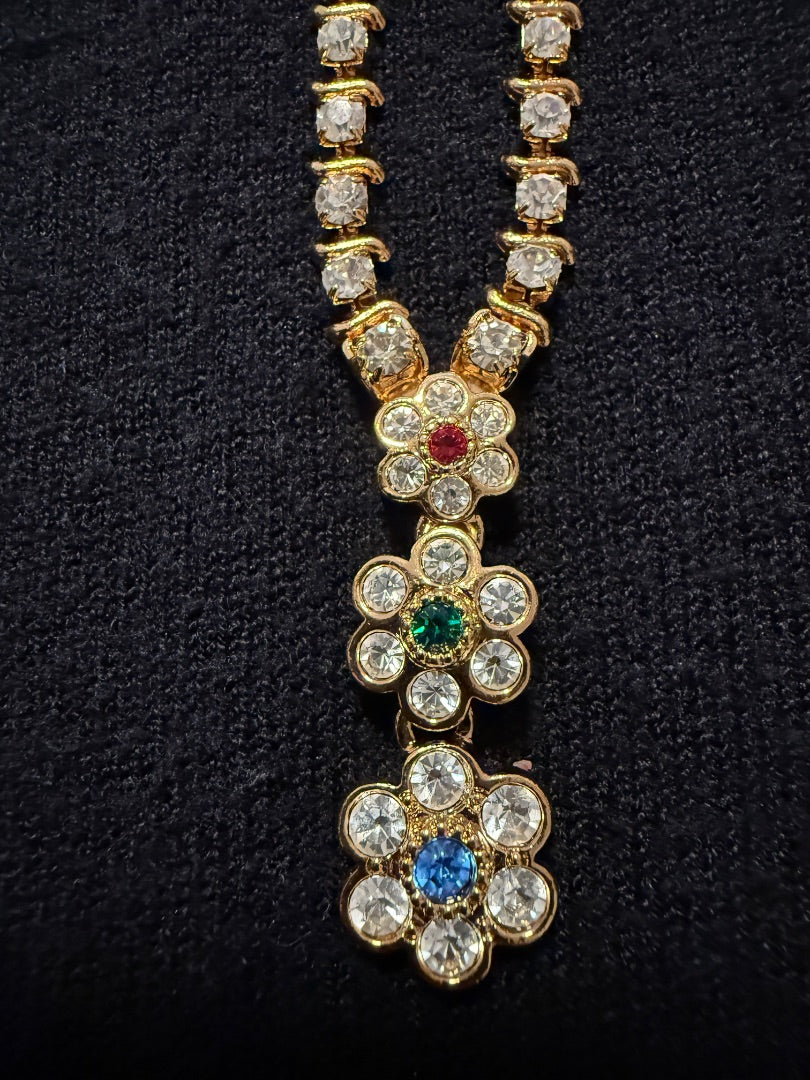 Vtg Avon Rhinestone flowers