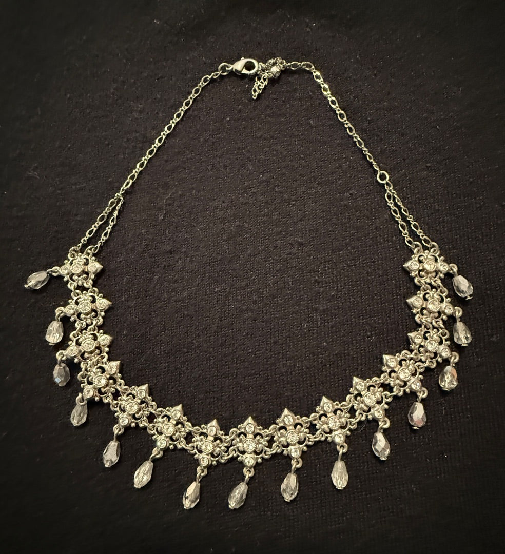AVON rhinestone choker style necklace