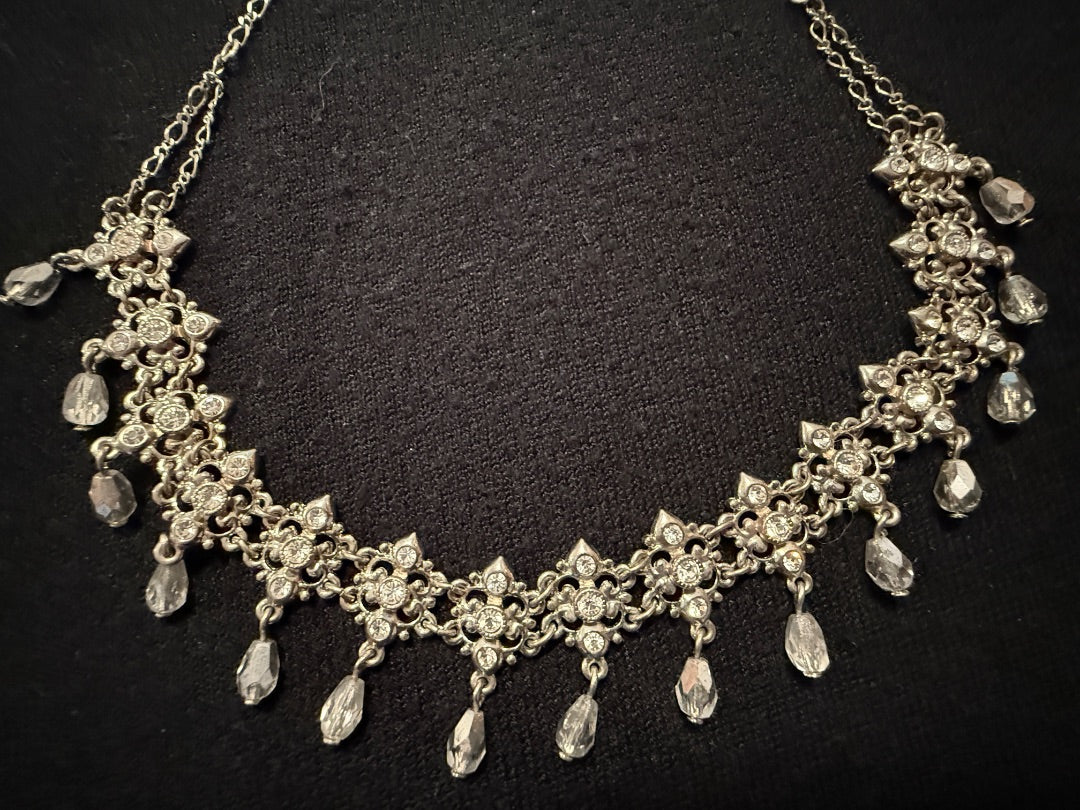 AVON rhinestone choker style necklace