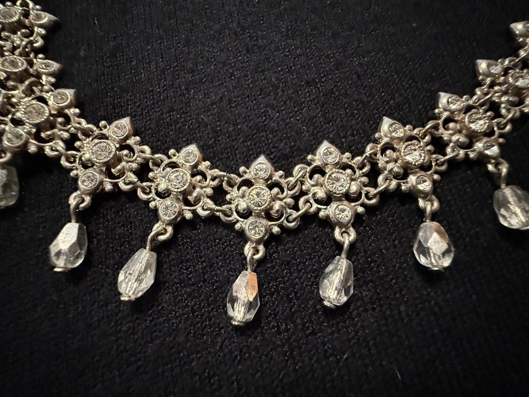 AVON rhinestone choker style necklace