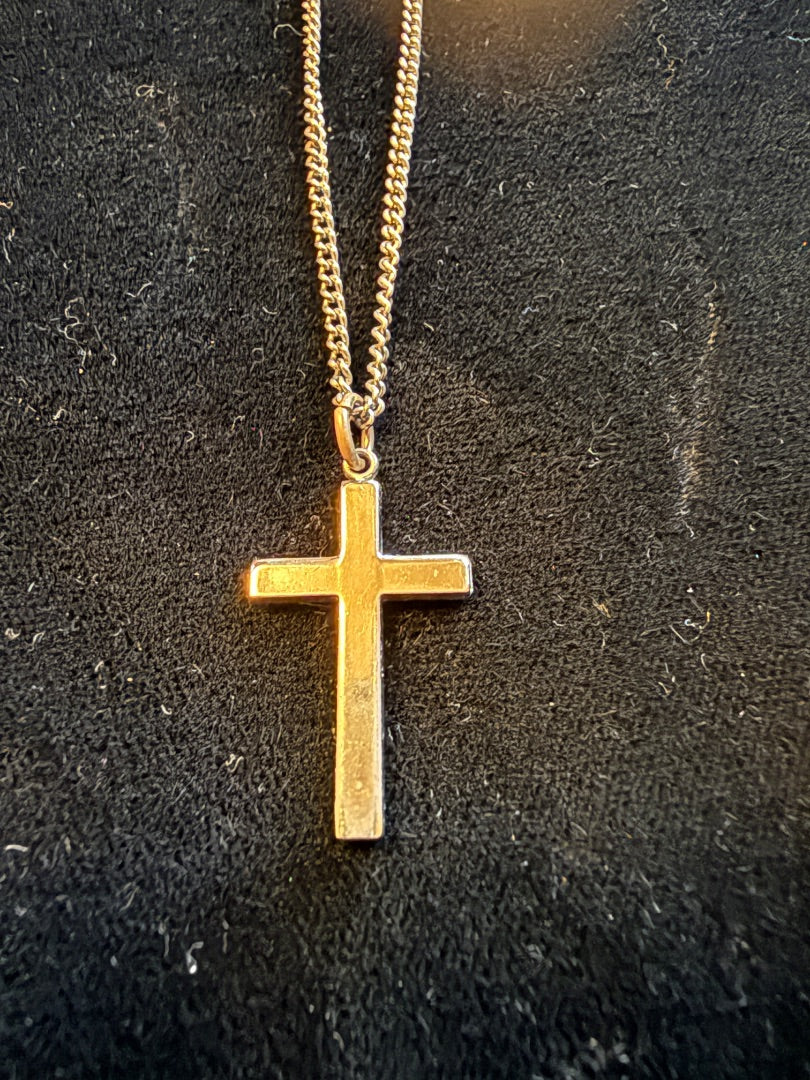 Small Simple Cross Necklace