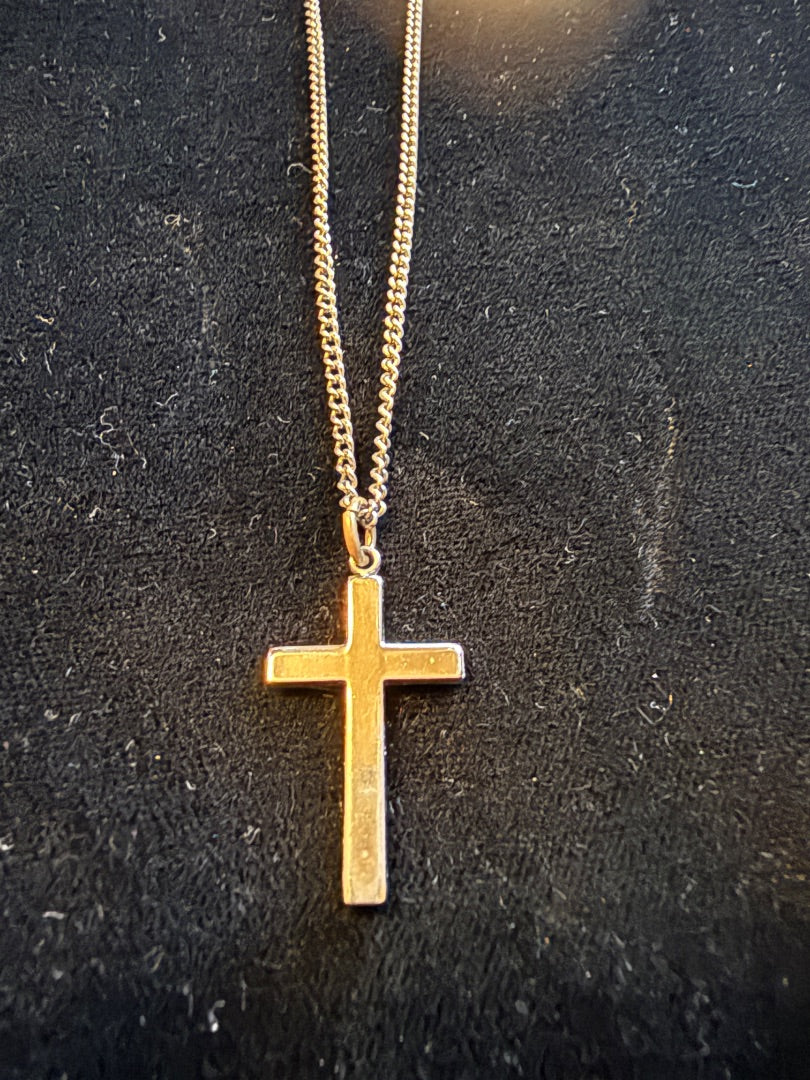 Small Simple Cross Necklace