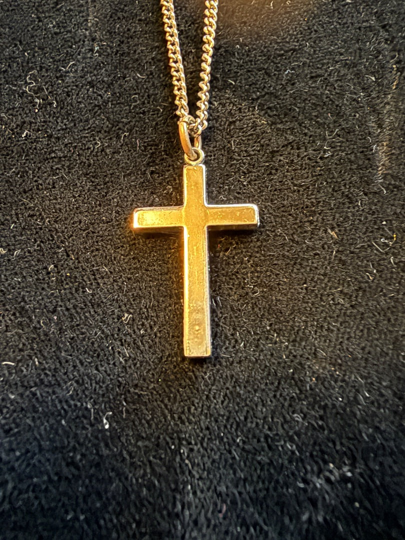 Small Simple Cross Necklace