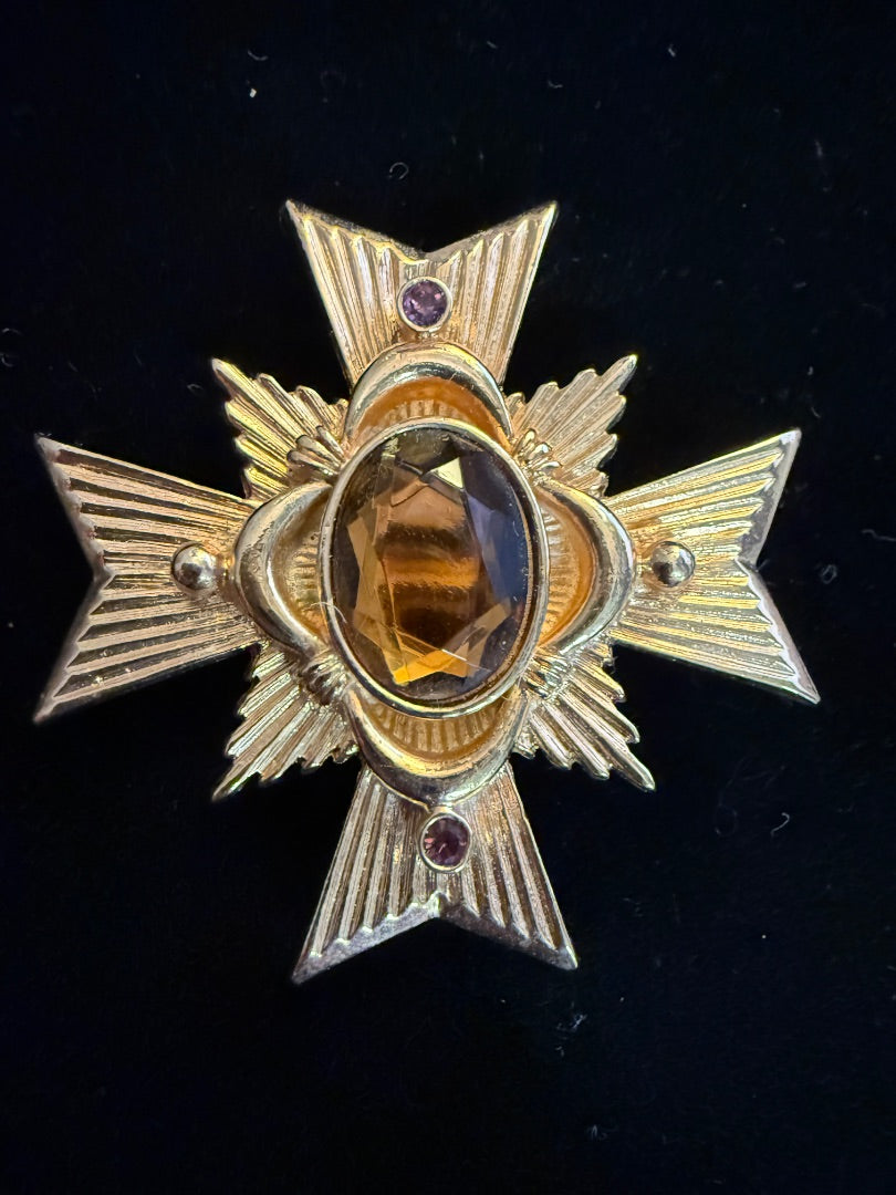 Avon Maltese Cross Allegro Brooch / Pin