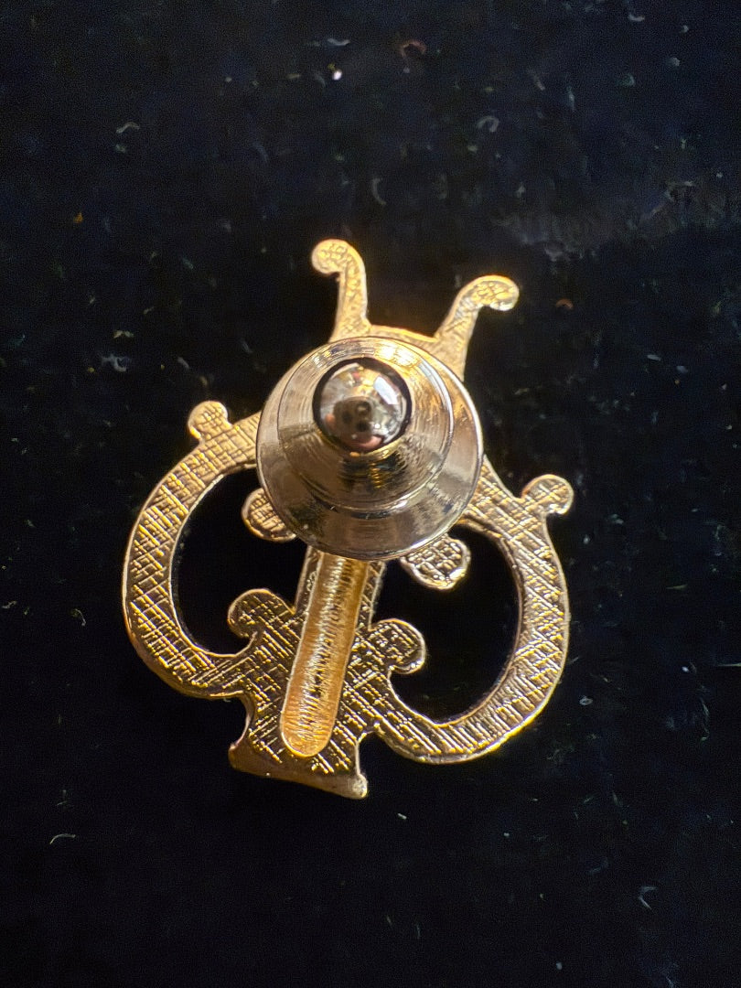 Music Harp Brooch / Pin