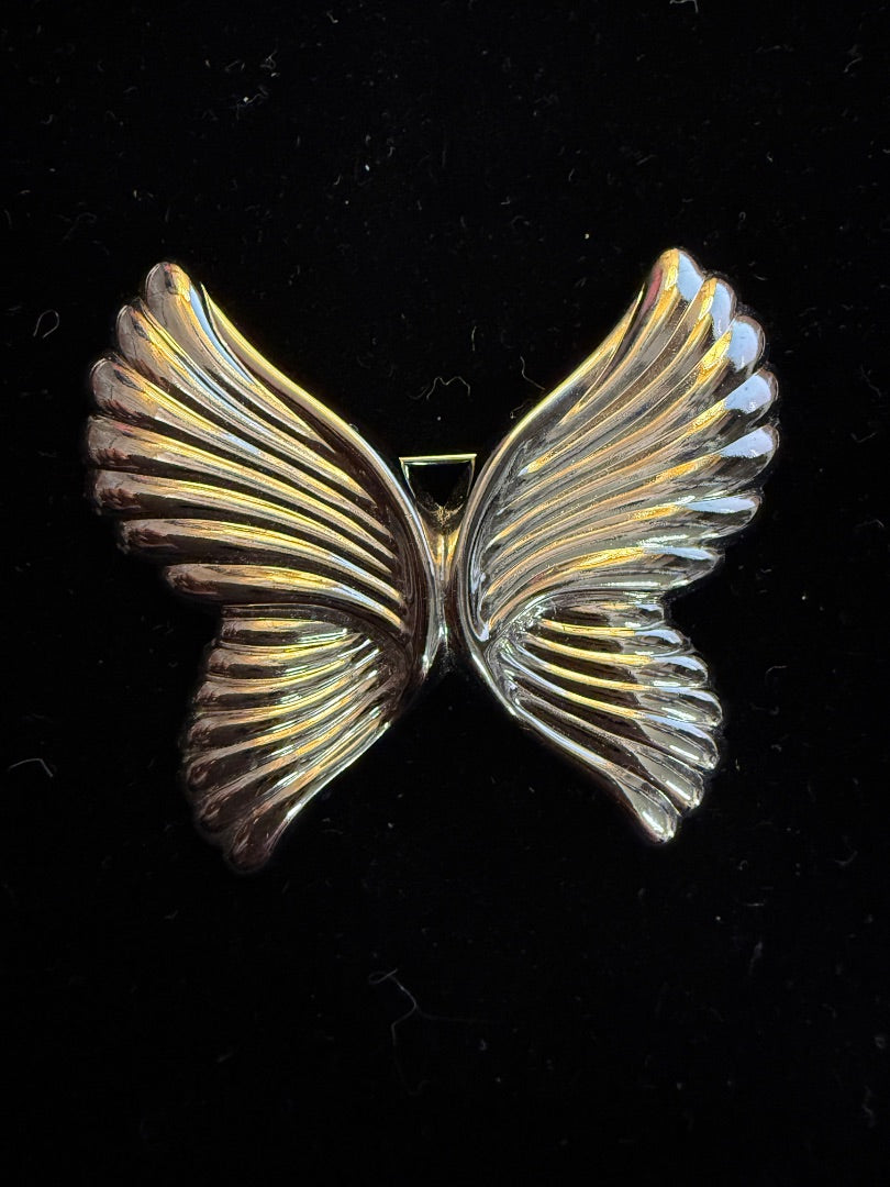 Silver Toned Butterfly Brooch / Pin