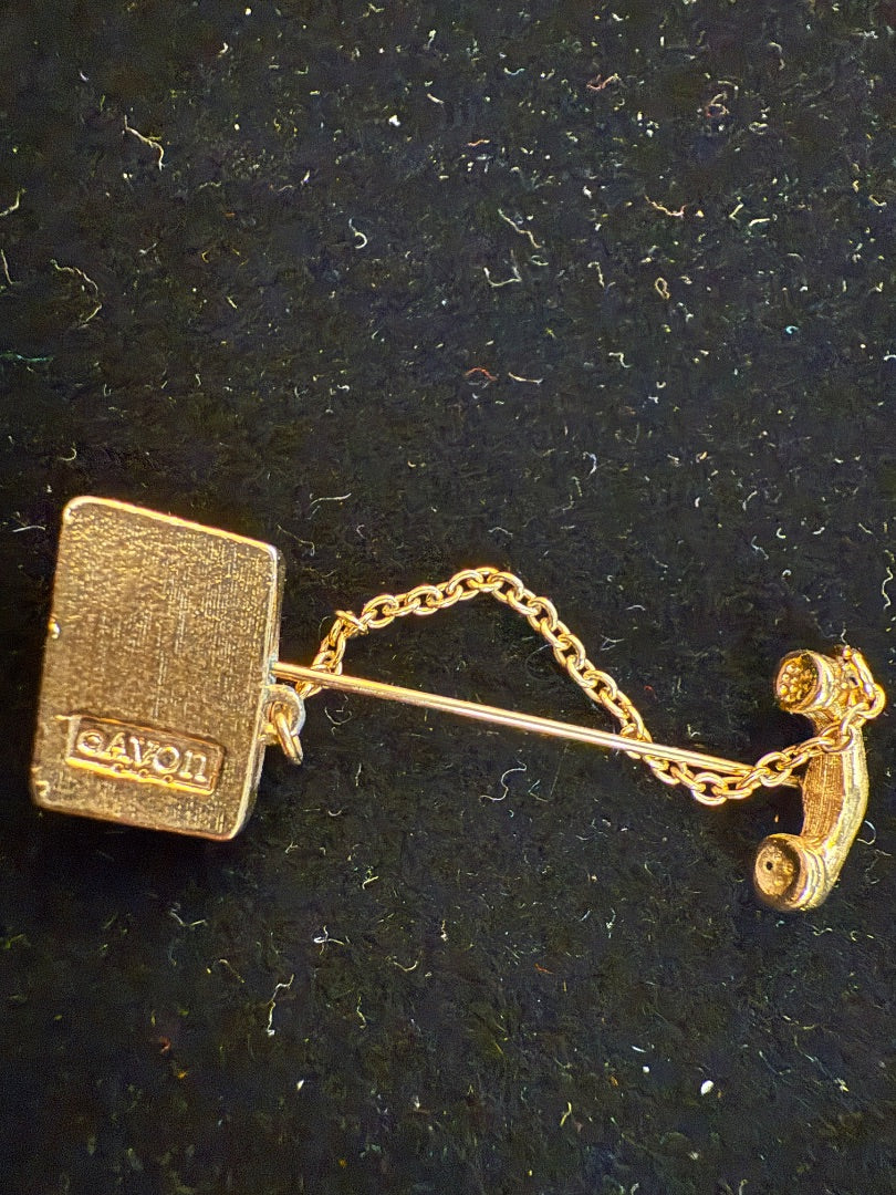 80's Telephone Stick PinBrooch