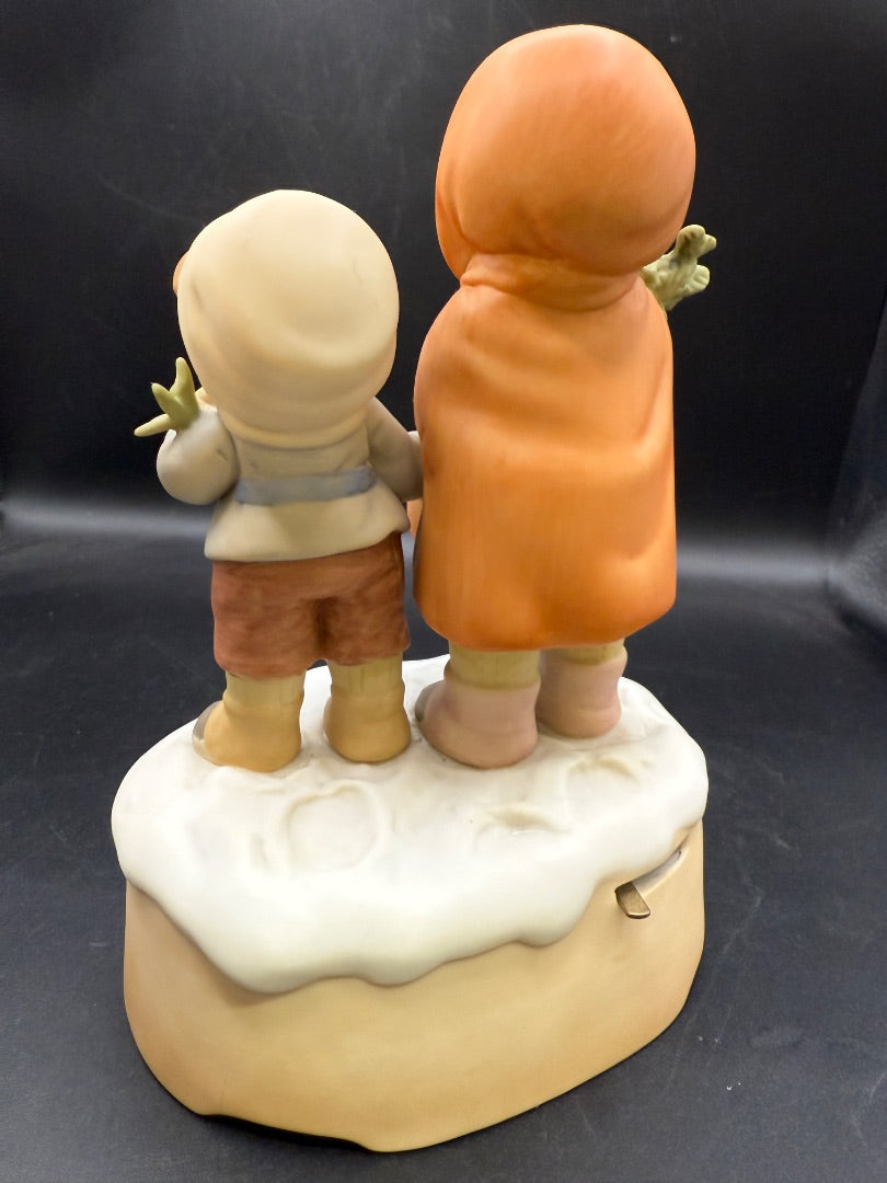Mabel Lucie Attwell music Box Plays We Wish you A Merry Christmas