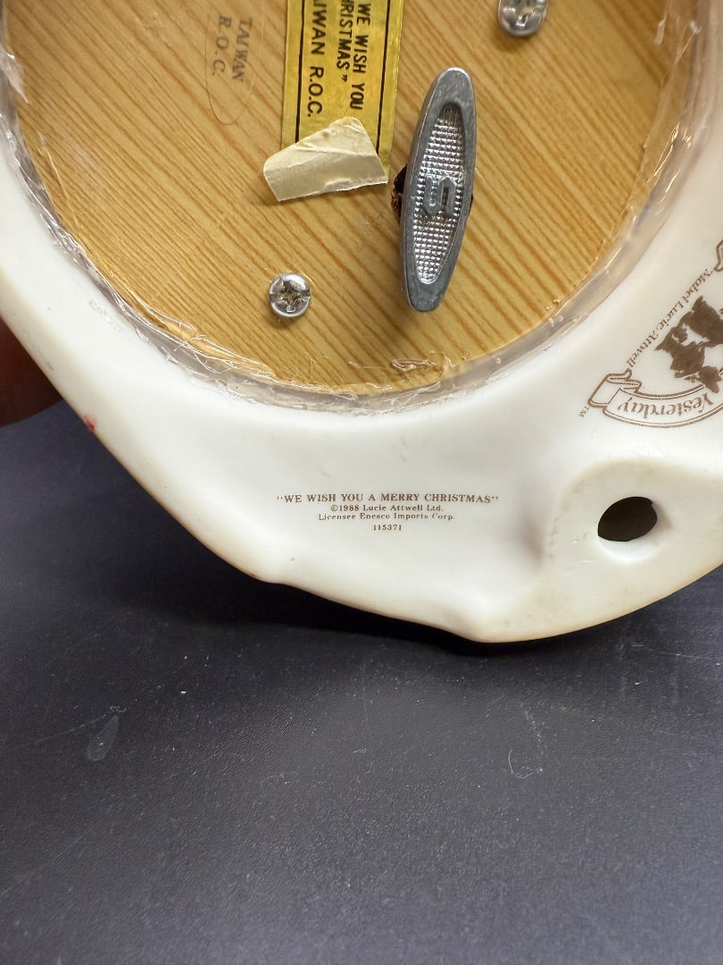 Mabel Lucie Attwell music Box Plays We Wish you A Merry Christmas