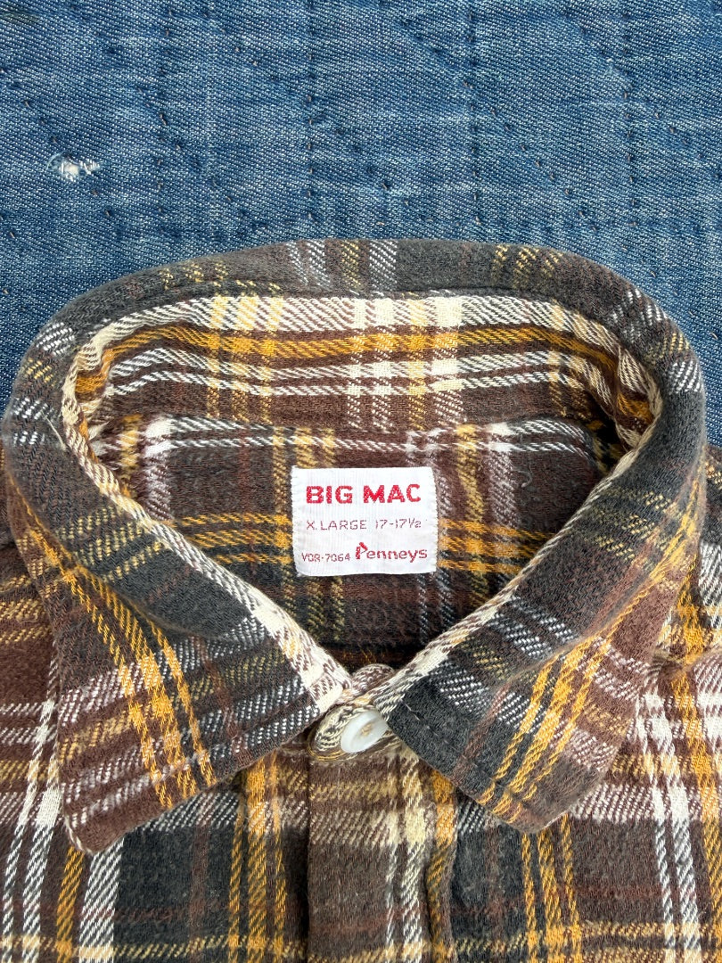 Vtg 60s Big Mac 2XL brown