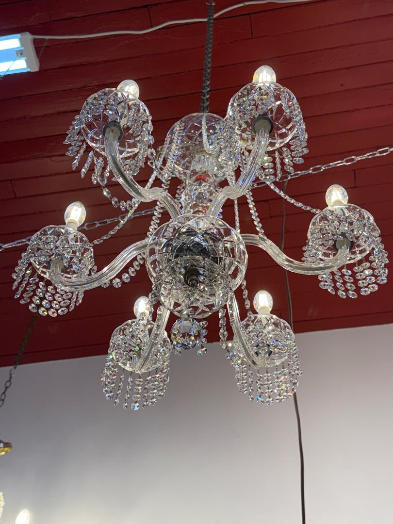 6 light Crystal 1950’s