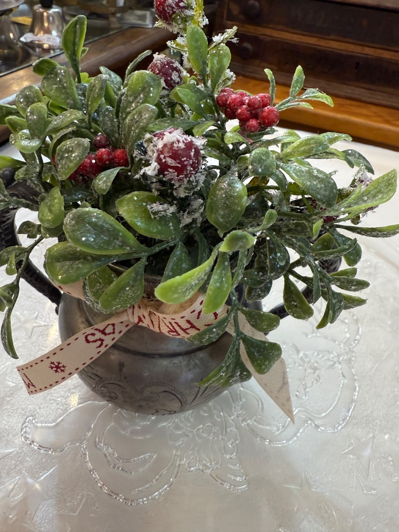 Silver plate Christmas Decor