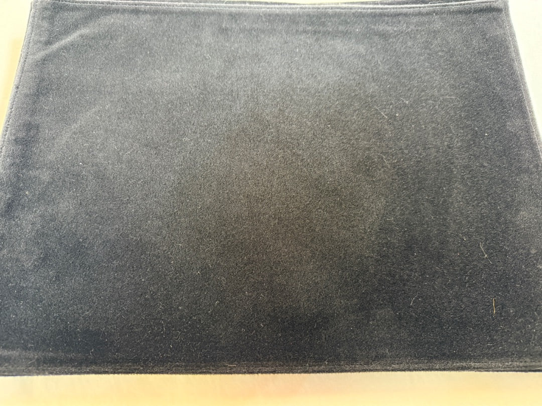 9 pc Black Velvet  runner / Placemats
