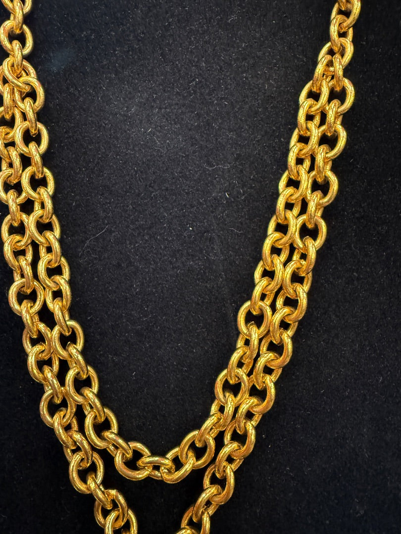 1993 Gold Avon Heart Necklace
