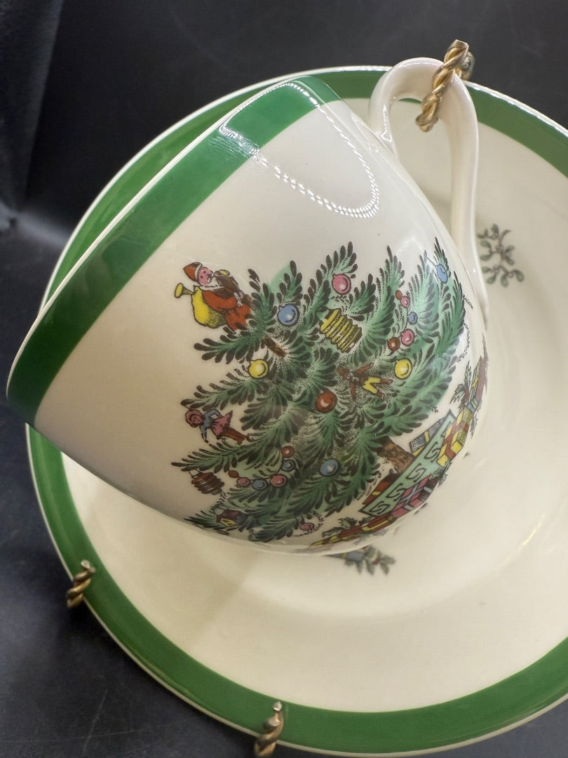 Spode Christmas Tree Teacup & Saucer